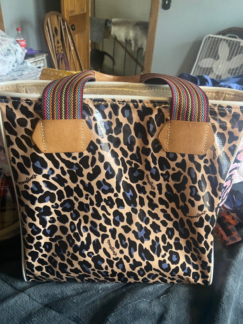 Consuela Leapord print Tote